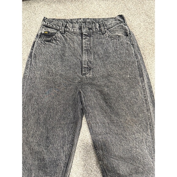 Lee Jeans Women's 14 Medium Gray‎ Denim Stone Wash Cotton Straight Leg 5-Pockets - Picture 10 of 12